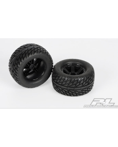 Proline 1181-12 2.8" Street Tire w/Desperade Black Wheel (2)1/10