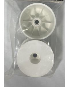 Proline 2700-04 3.7" LPR 1/2" Offset 17mm Hex WHITE TRUGGY WHEELS 2pcs 1/8