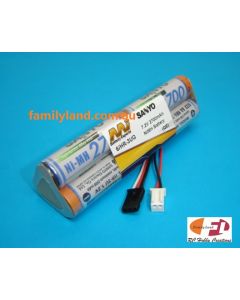 Sanyo 6/HR-3UG NiMh Battery 7.2v/ 2700mah, Futaba, Losi, CE- E Connector (Upgrade Hitec 54124 )