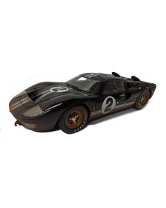 Shelby Collectibles SH431 Dirty 1966 GT40 MK11 Black/ Silver 1/18