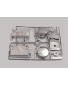 Tamiya 0115110 Ends of tanks and chrome panels -  King Hauler 1/14