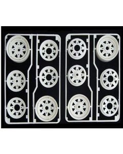 Tamiya 9005099 Ranger/Subaru Brat/Pajero, Front & Rear Wheels 1/10 Off-Road