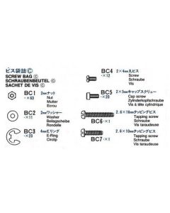 Tamiya 9465490 Screw Bag C: 56304