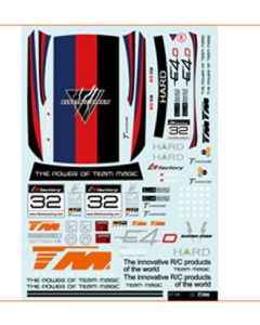 Team Magic 61108 Sticker for E4D BMW 320 Body 1/10 (TM503318)