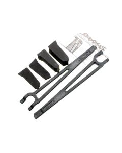 Traxxas 3927X Hold downs, battery, left & right (2)/ foam spacers (4)