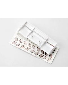 Traxxas 7123 Wing White w/Decal Sheet (1/16 E-Revo)