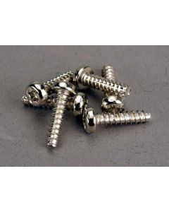 Traxxas 2676 Round Head Selftapp Screws (M3x12mm) (6pcs)