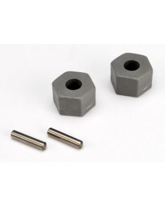 Traxxas 3654 Wheel Hub 4x12x8mm thick,pins 2ea/Rustler,Stamp