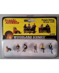 Woodland Scenics  A1829 HO People Sitting 1/87