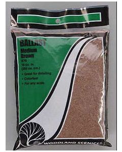 Woodland Scenics B79 Brown Medium Ballast Bag - 21.6 in³ (353 cm³)