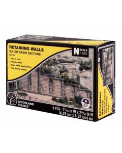 Woodland Scenics C1159 RETAINING WALLS CUT STONE N Scale 1:160
