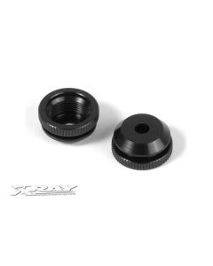 Xray 358141 XB808 Alu Shock Body Nut for Shock Boot (2)